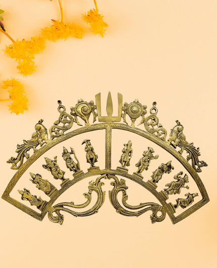 Brass Dasavataram 10 Avatar Of Vishnu For Pooja Mandir