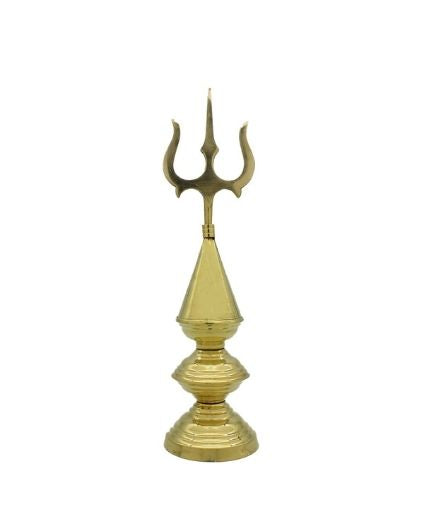 Brass Trishul Mandir Shikhar Temple Top Gumbad Dom Kalash
