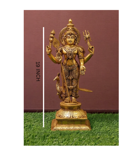 Lord MURUGAN/KARTIKEYA/Subrahmanyam Idol (19 inch) Height