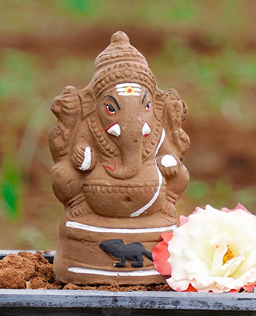 Eco Friendly Plantable Ganesha Idol -6 Inch