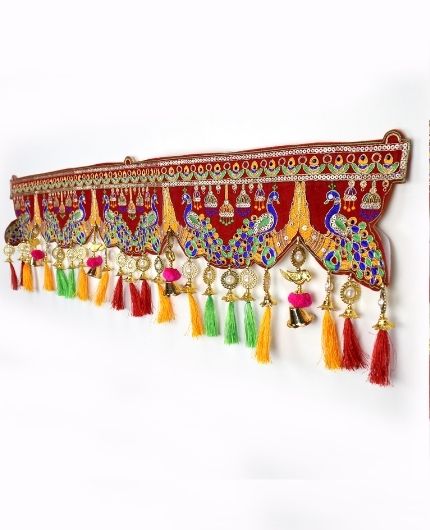 Velvet Peacock Design Toran Bandarwal