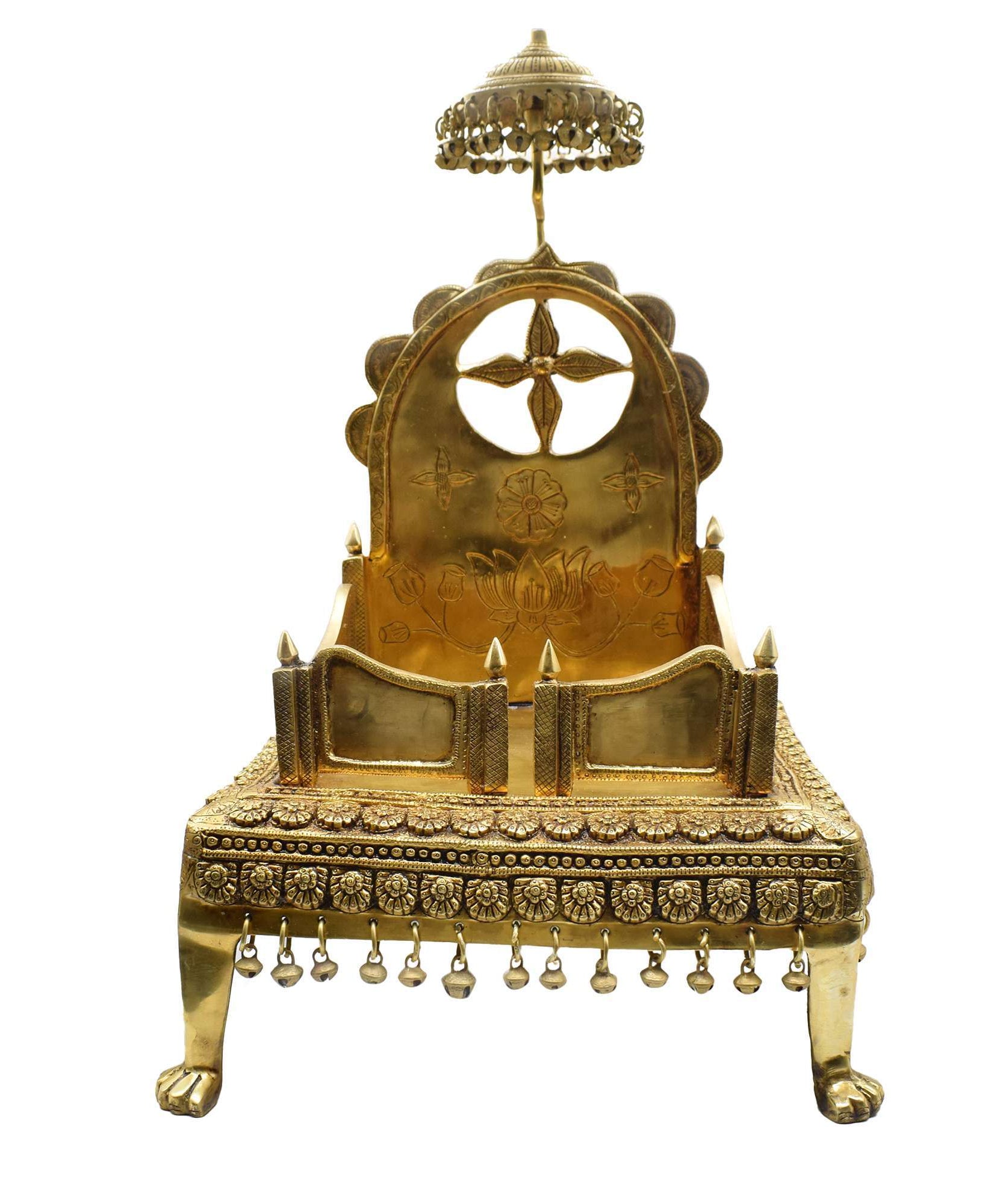 Brass Handmade Singhasan