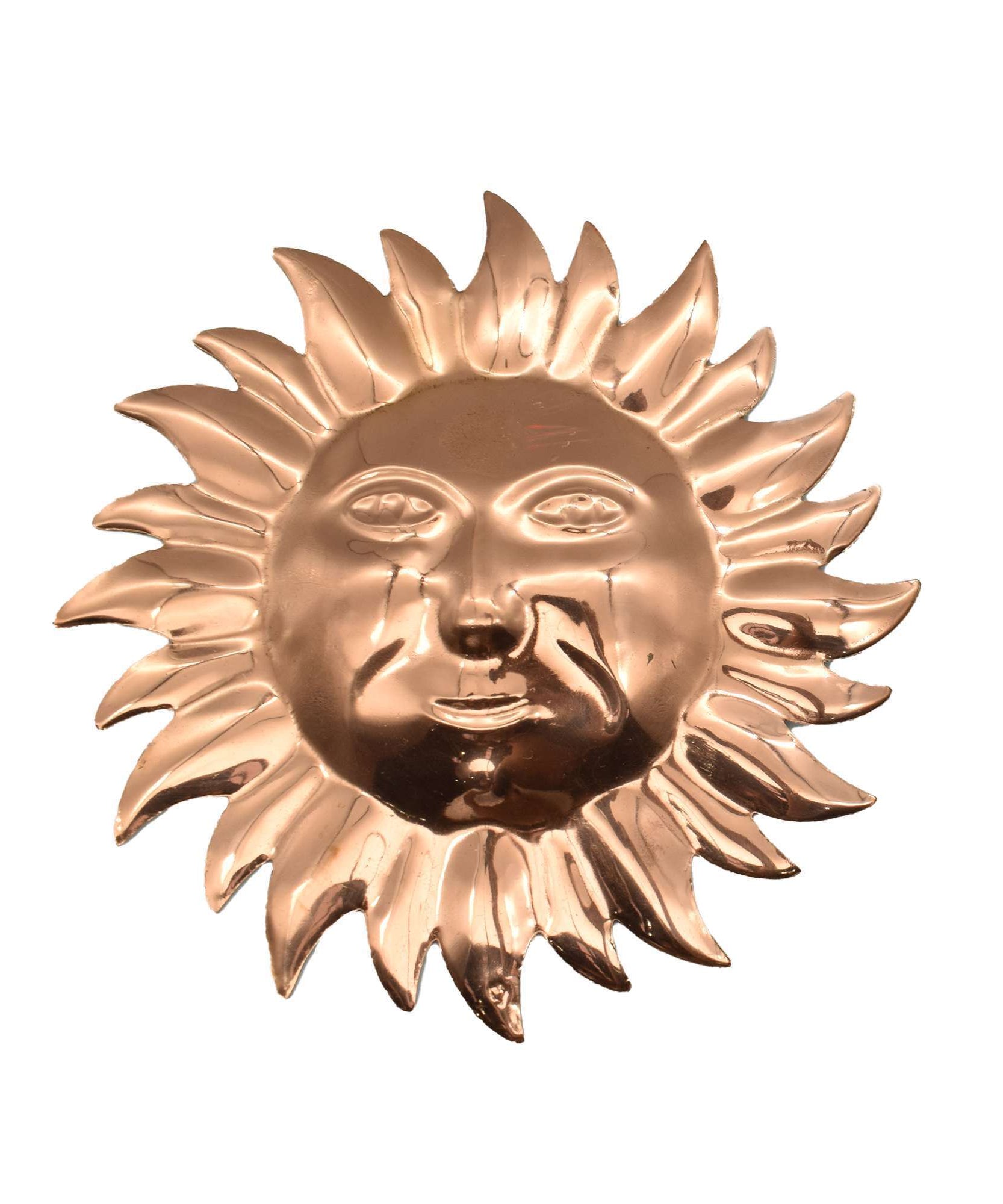 Copper Wall Hanging Surya Idol for Vastu