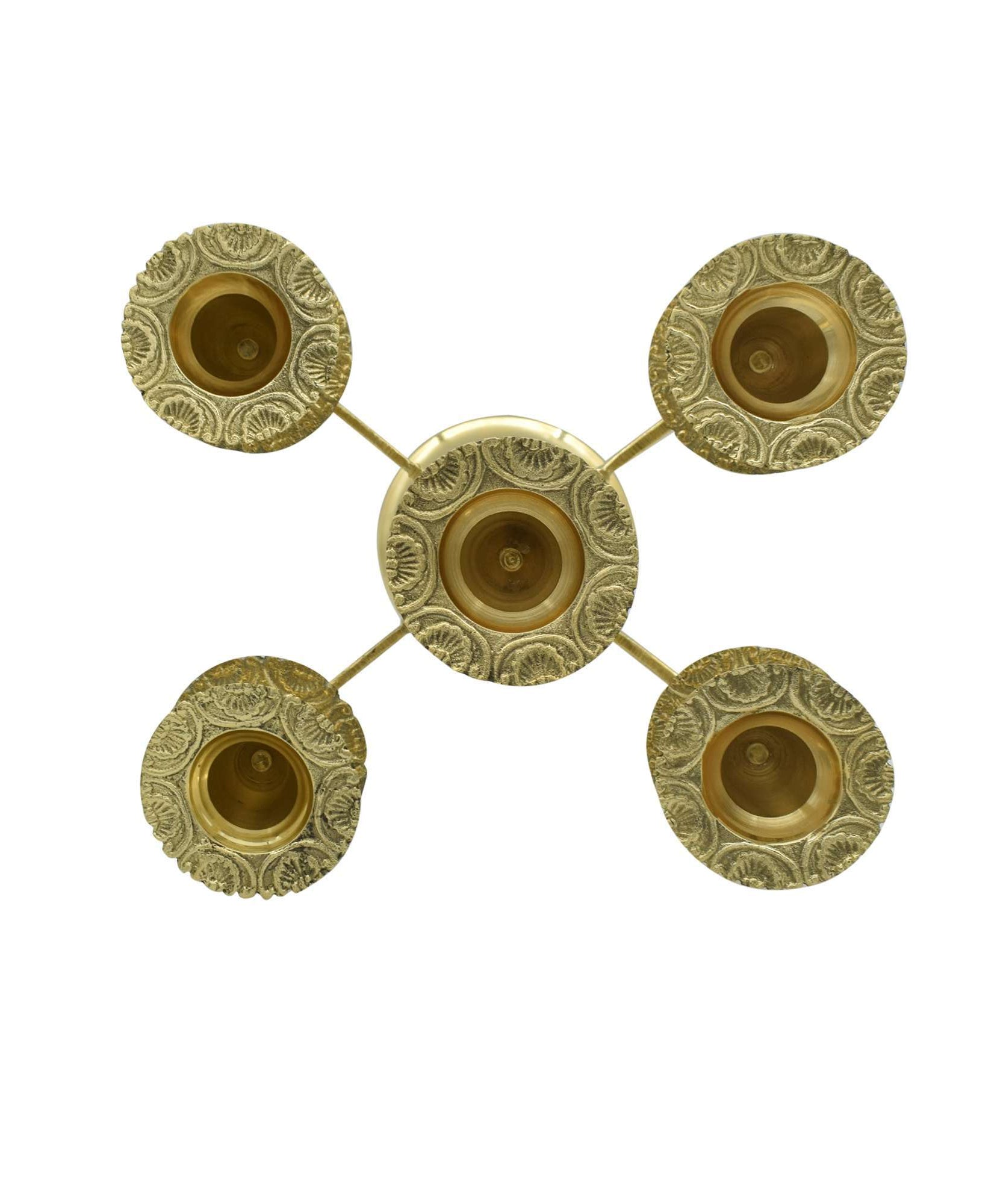 Brass Mughal Candle Stand