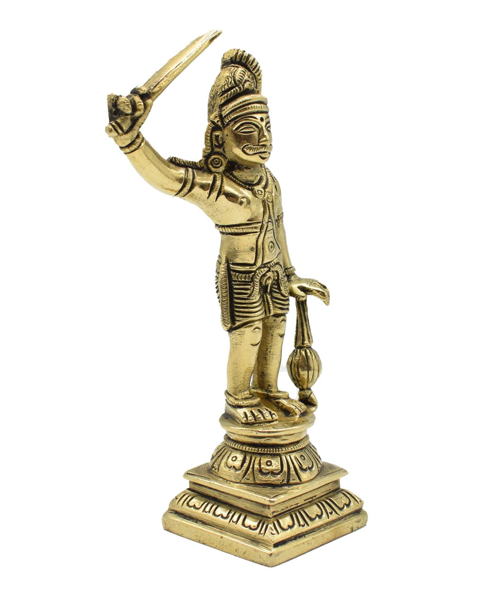 Madurai Veeran Ayyanar Brass Statue