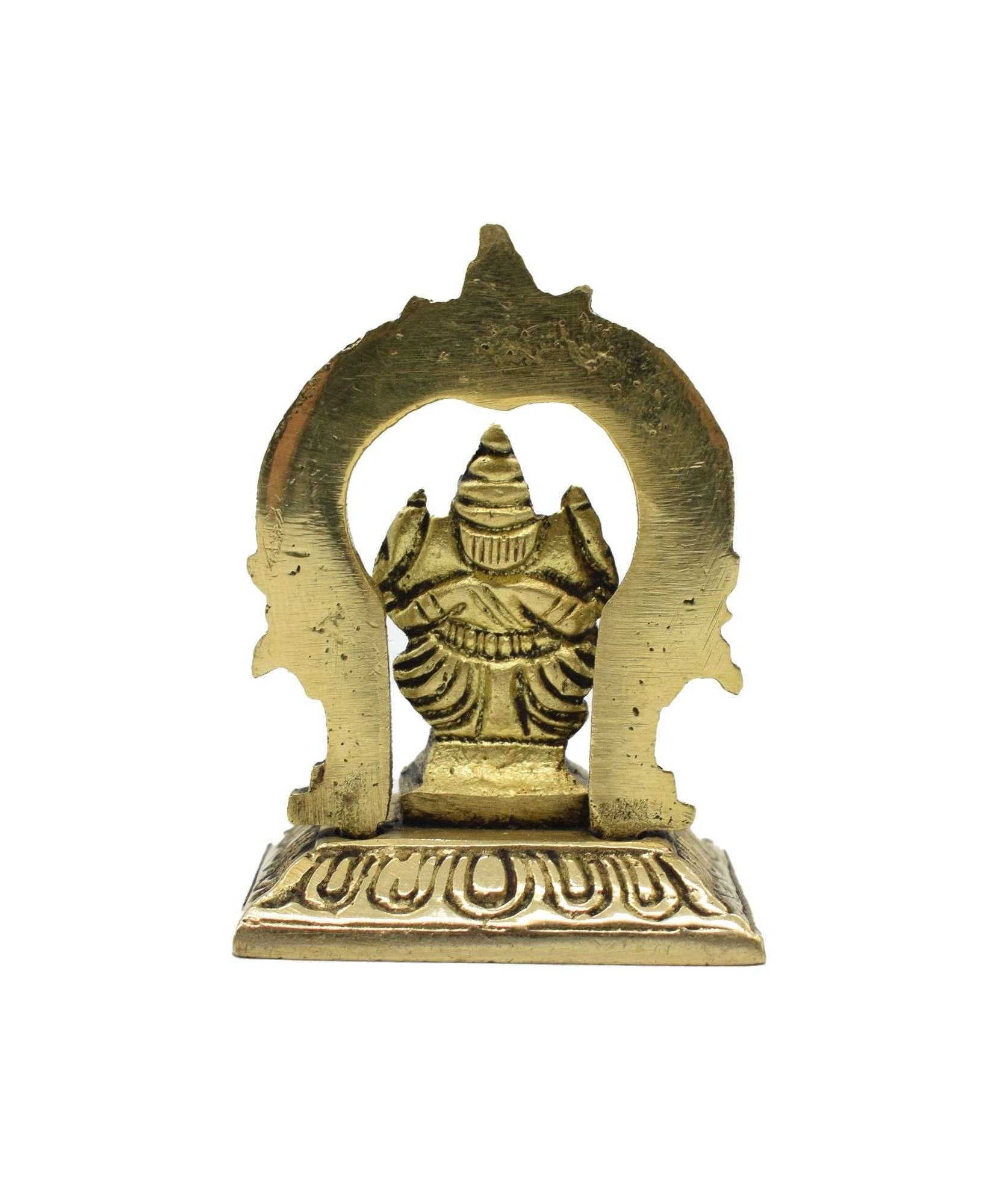 Brass Ganesh Idol with Prabhavali