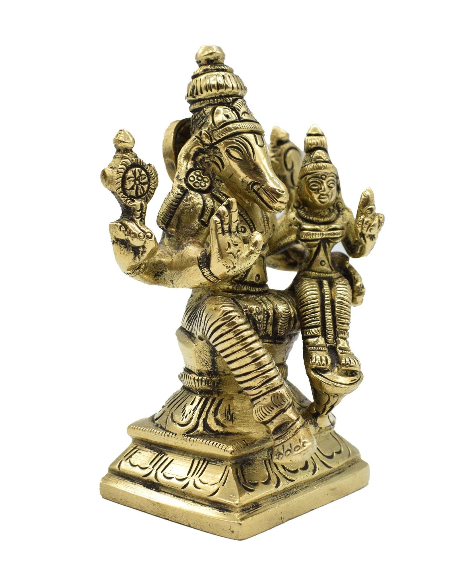 Brass Lakshmi Narasimha Idol