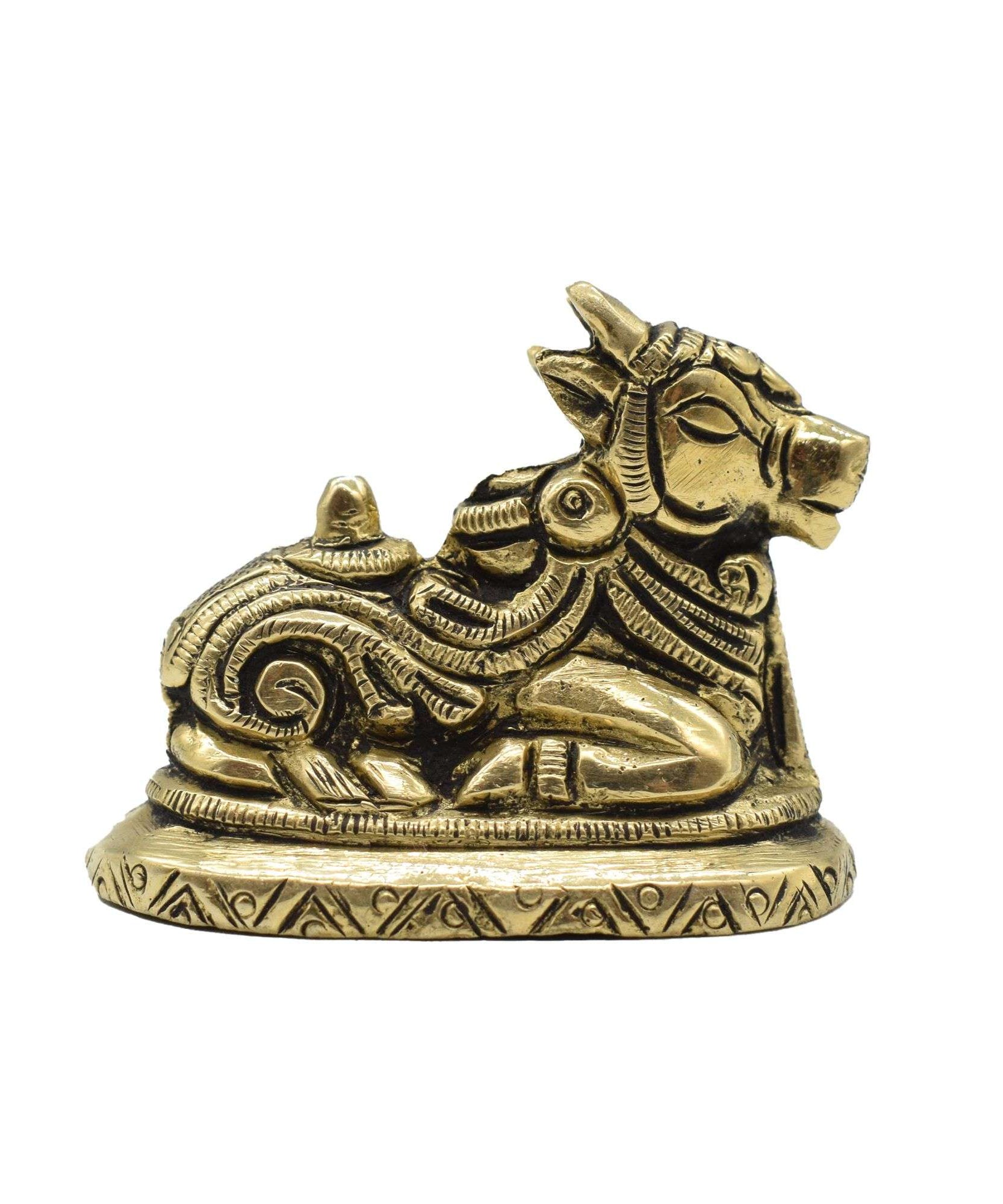 Brass Nandi Showpiece