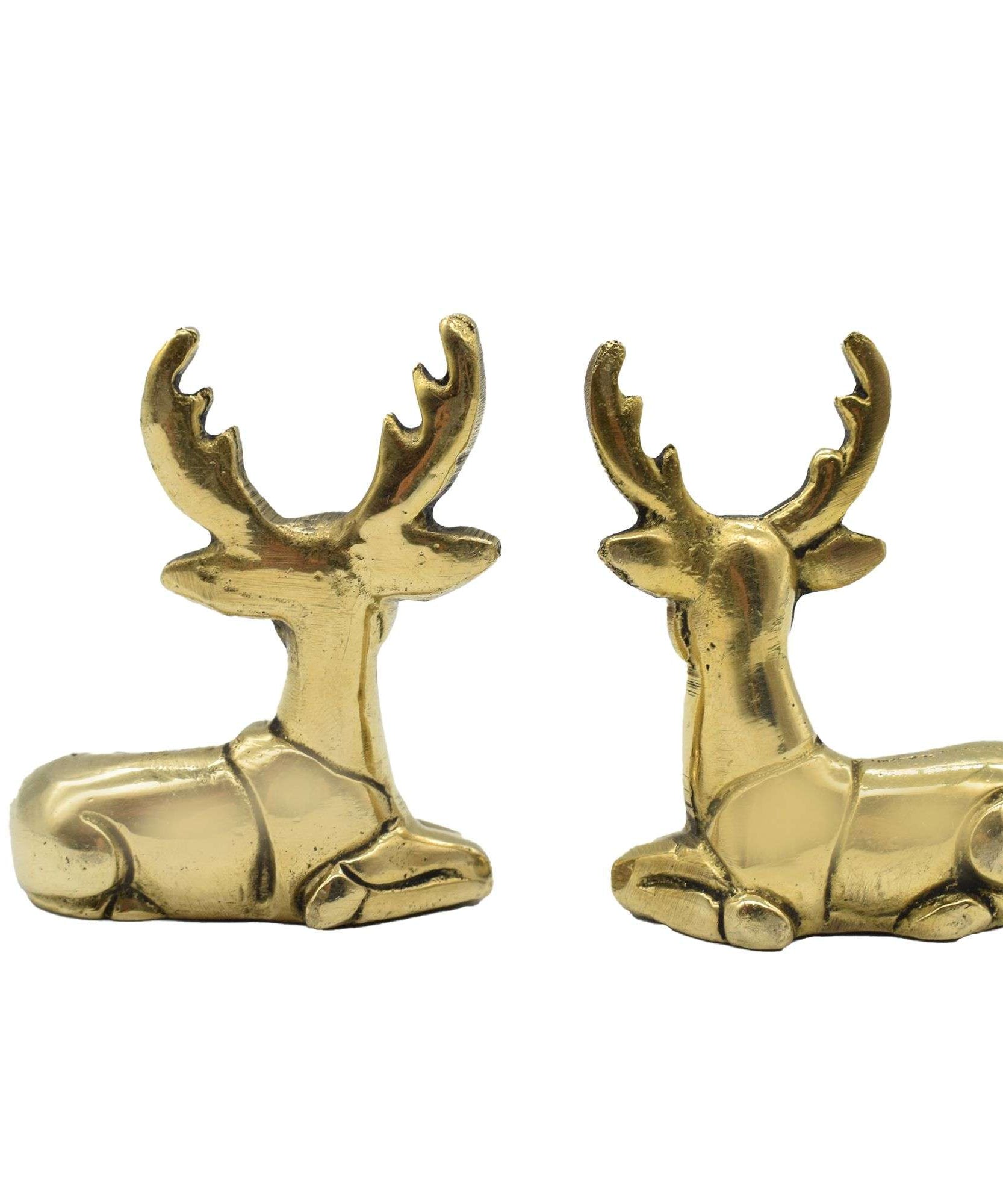 Twin Brass Deer for Vastu