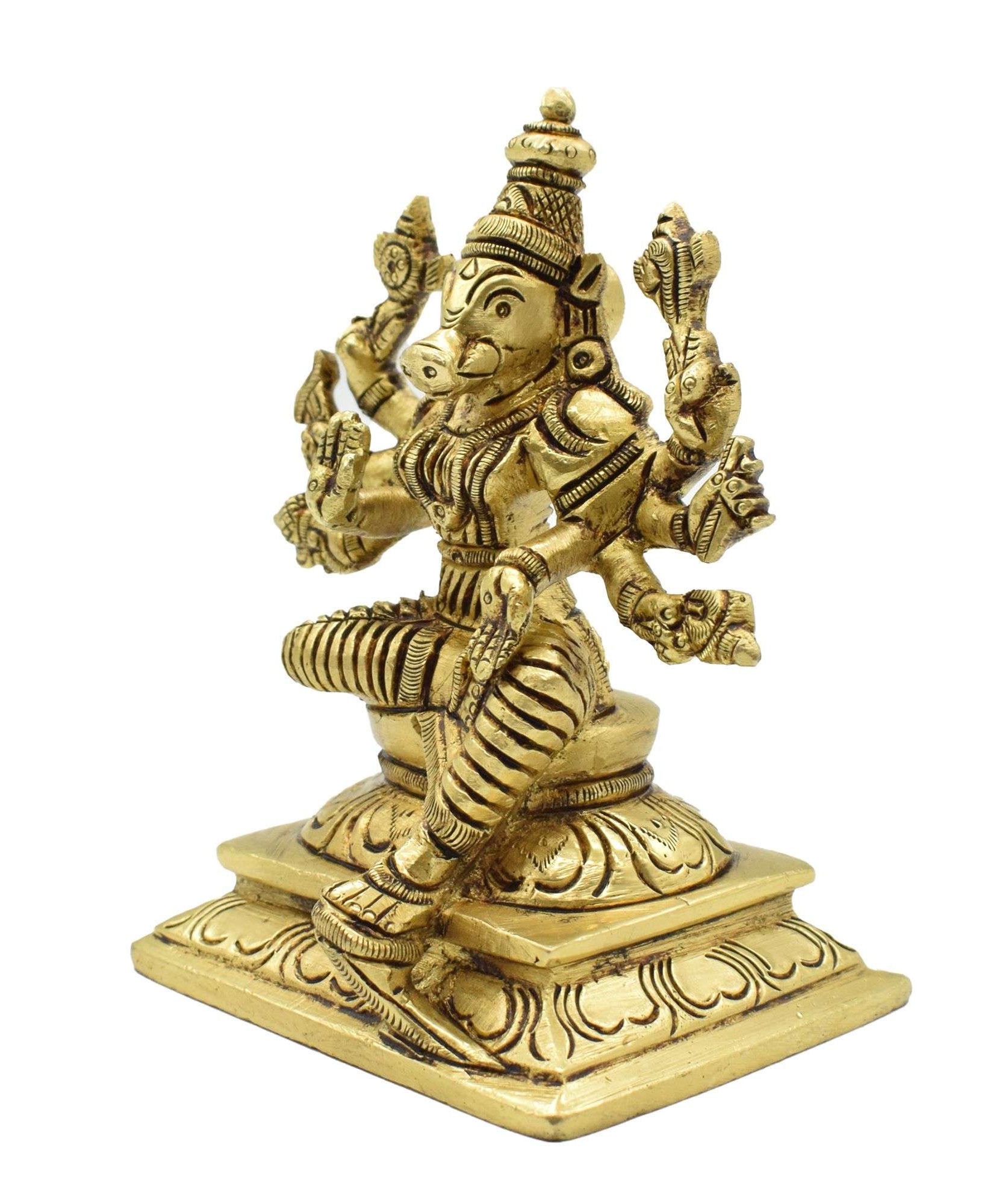 Brass Gayathri Statue Showpiece