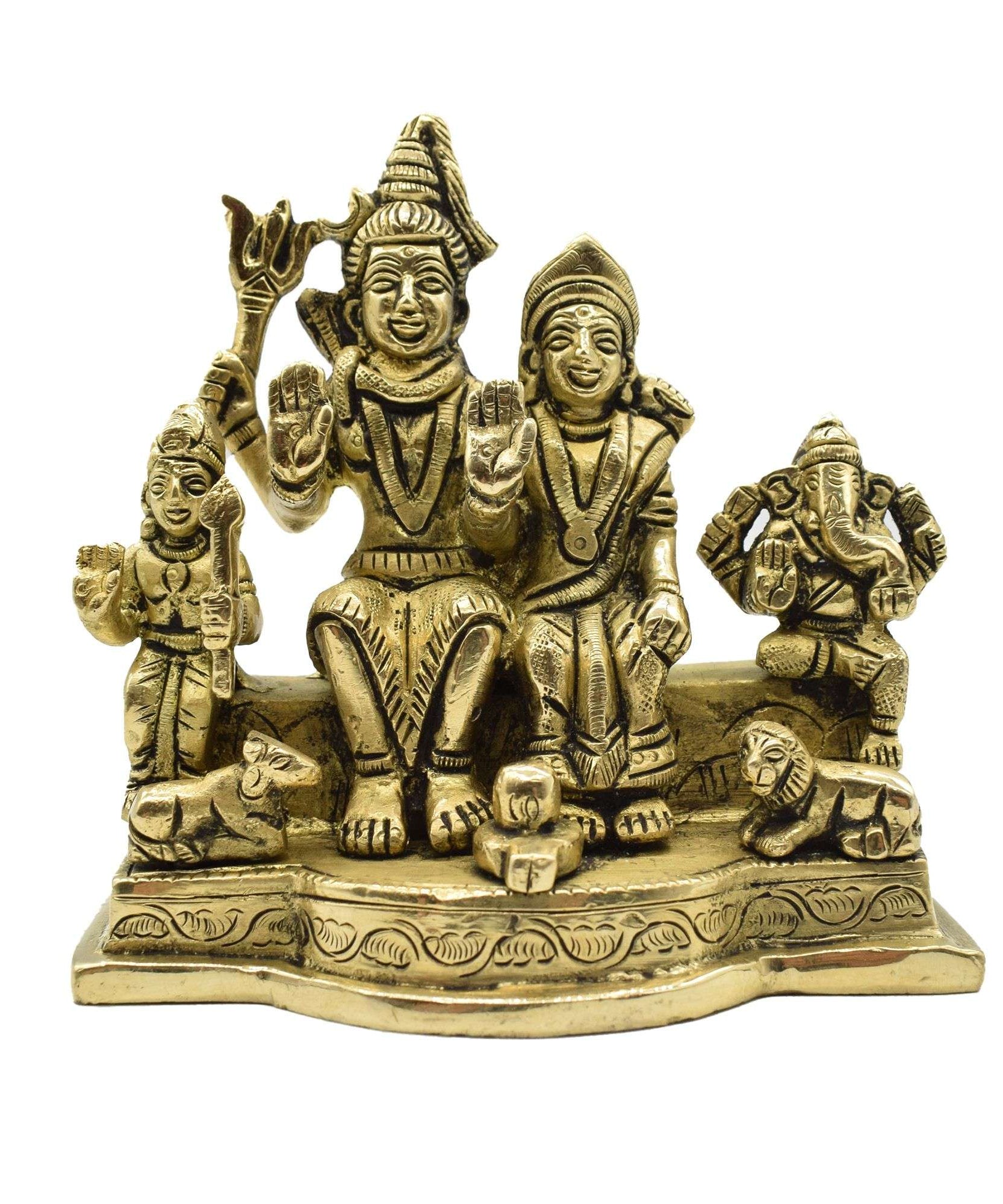 Shiva Family with Ganesha and Karthikey