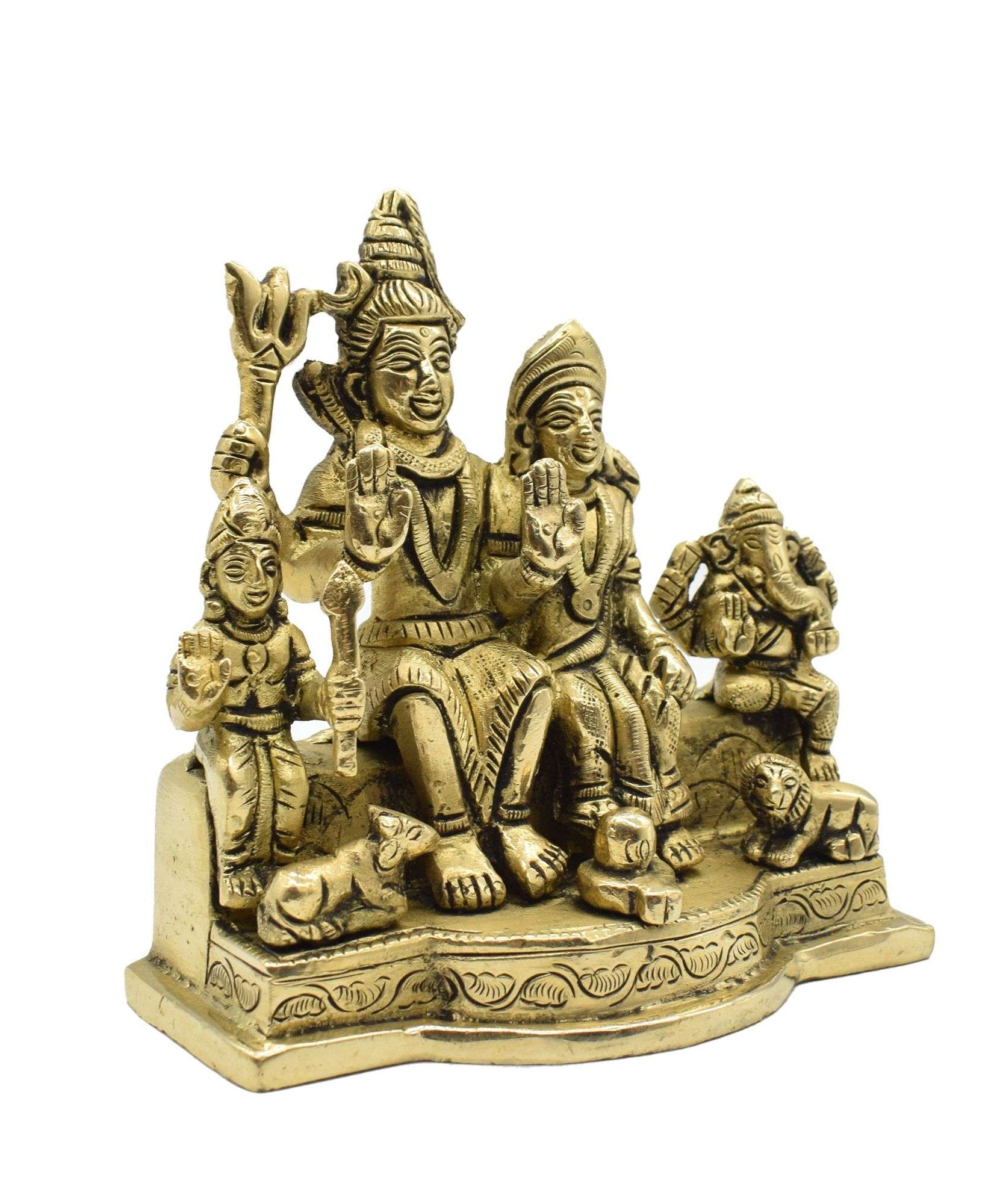 Shiva Family with Ganesha and Karthikey