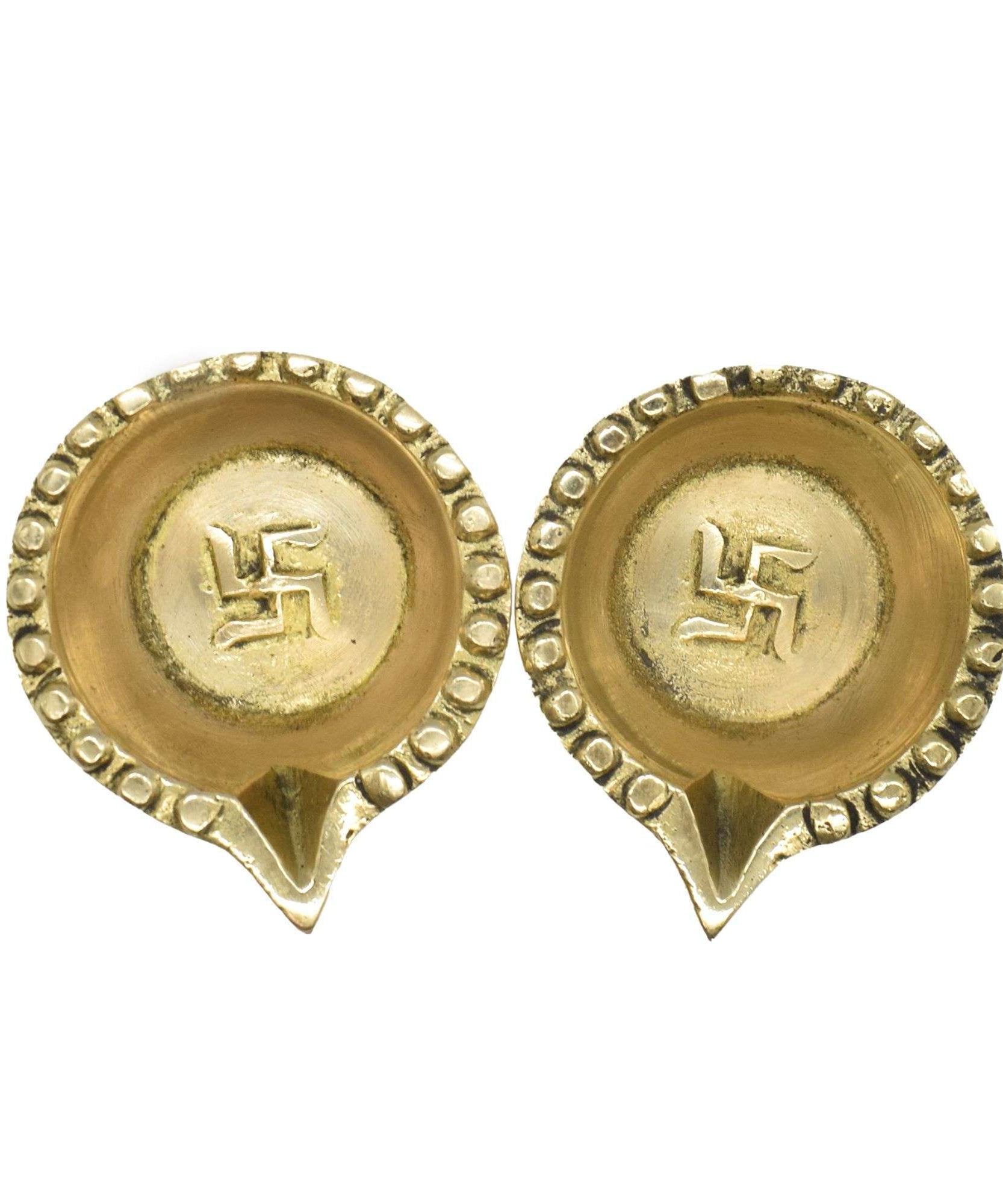 Brass Diwali Decoration Diya Items