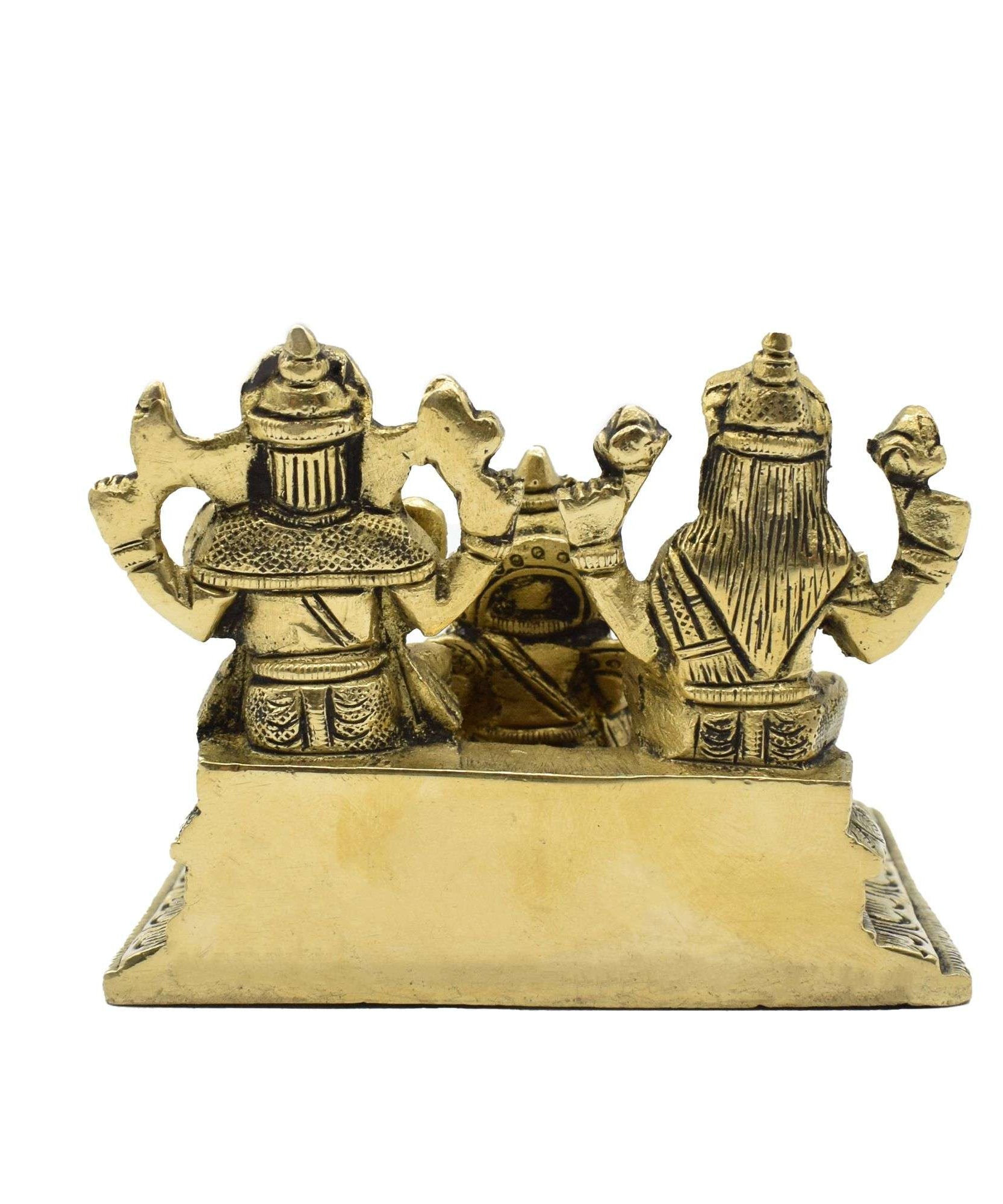 BRASS Kuber Lakshmi Ganesh  Idol.