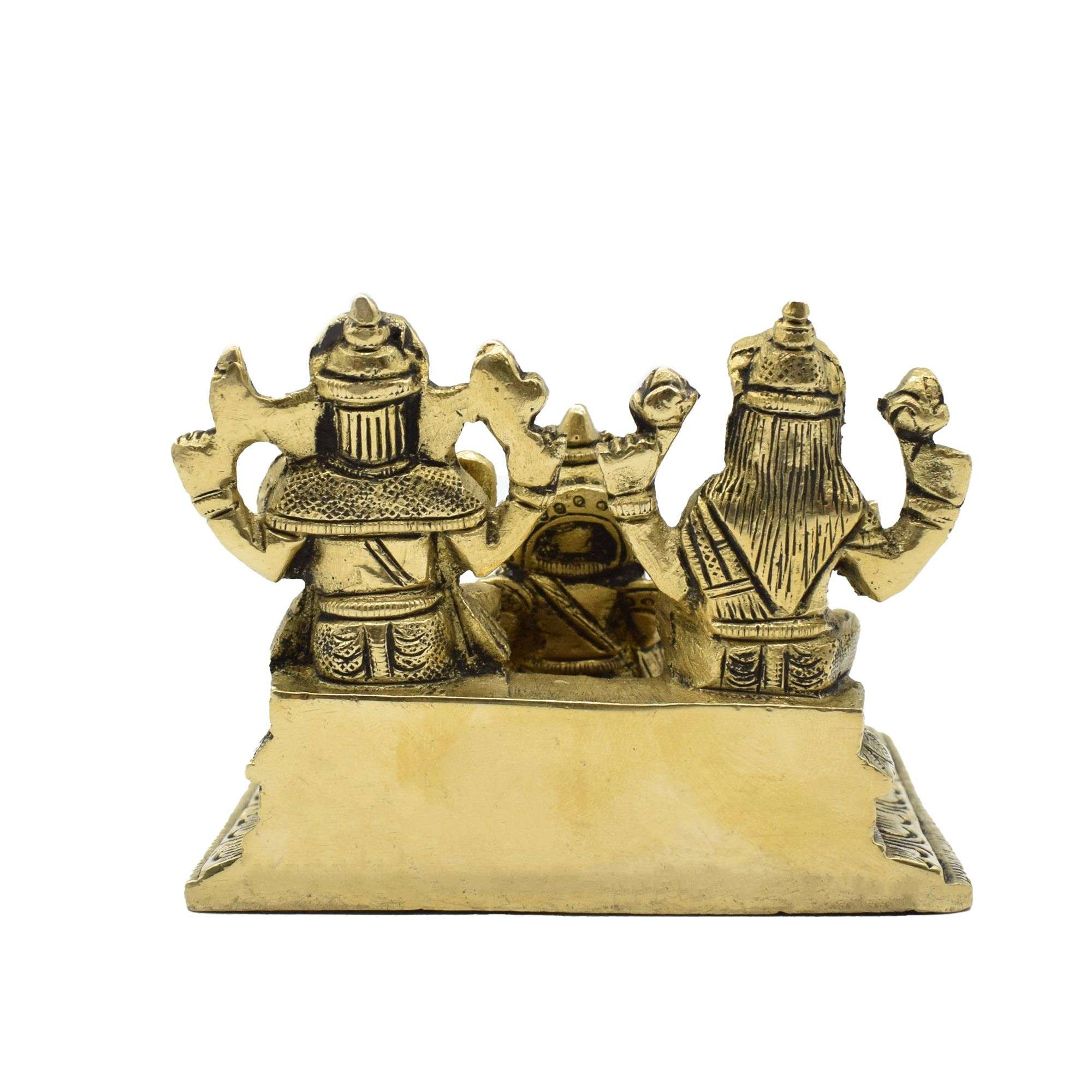 BRASS Kuber Lakshmi Ganesh  Idol.