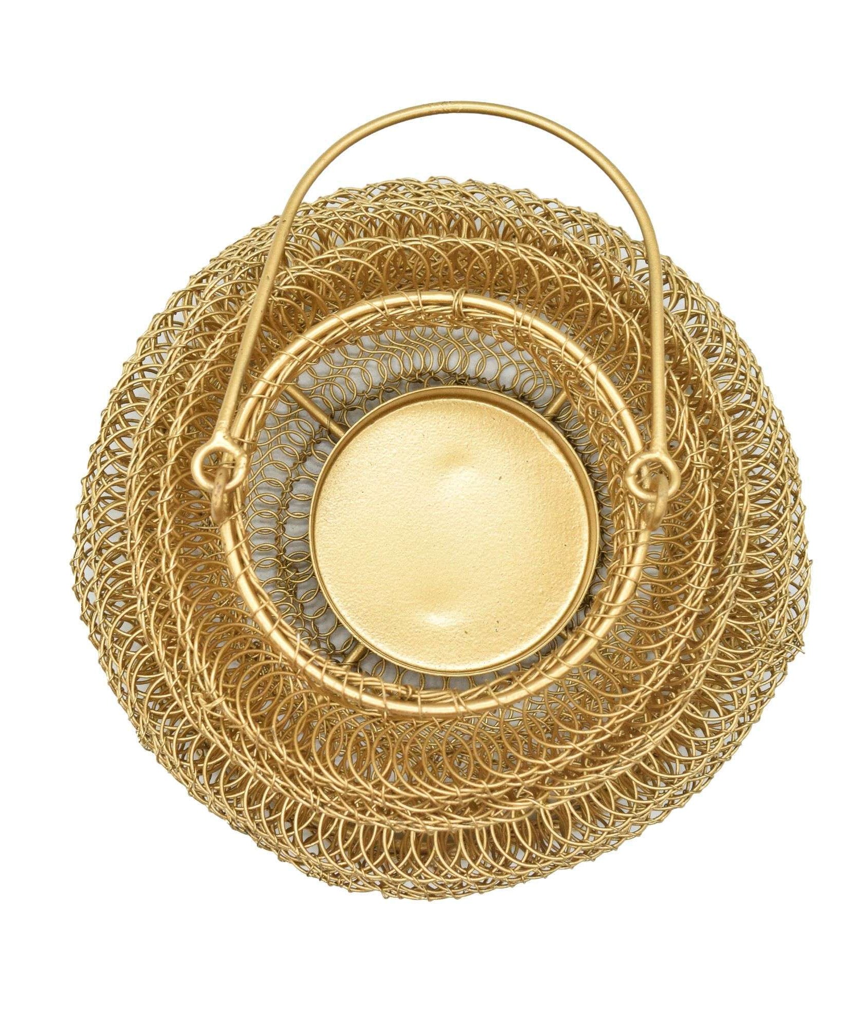 Brass Wire Fruit and Flower Basket