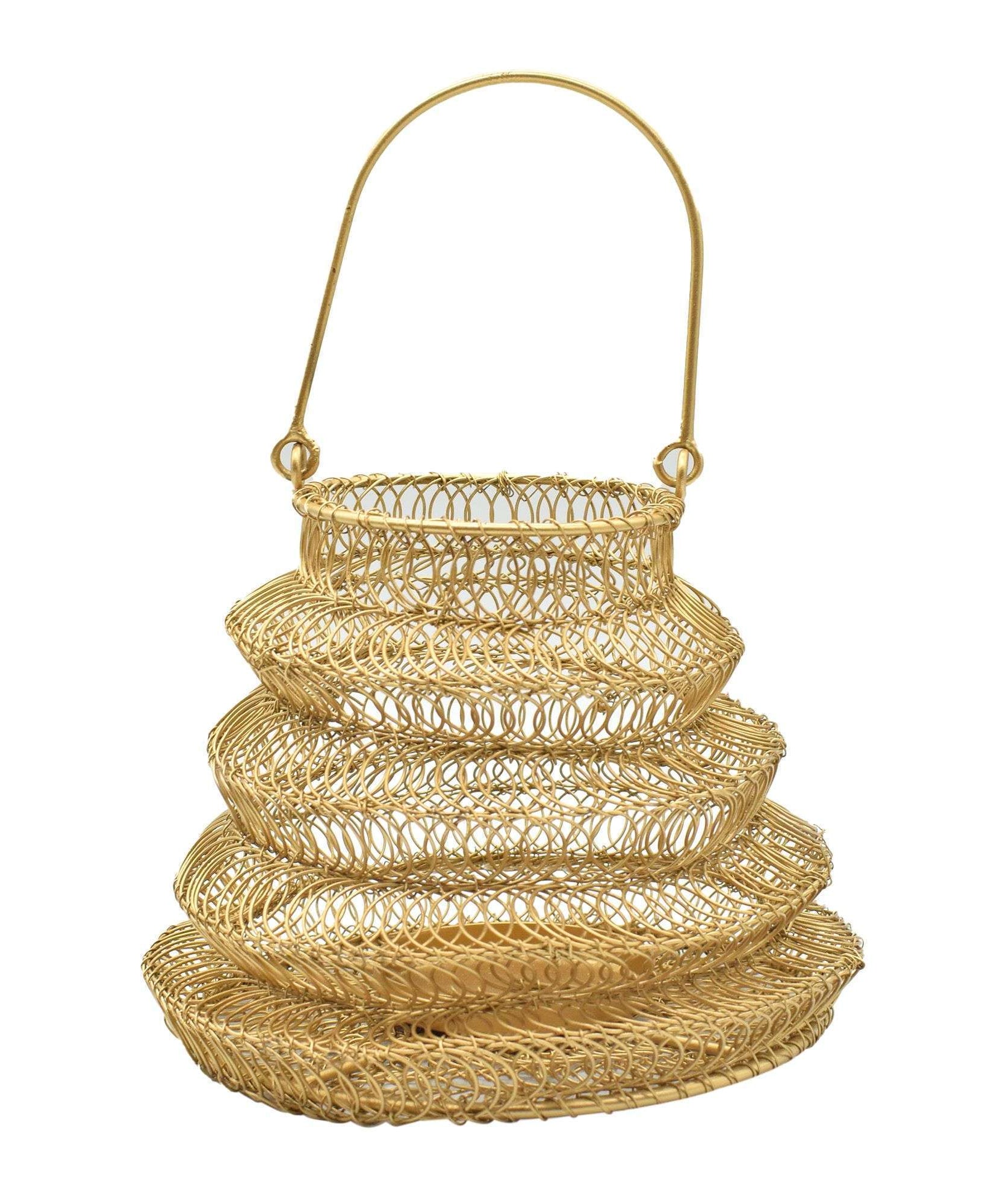 Brass Wire Fruit and Flower Basket
