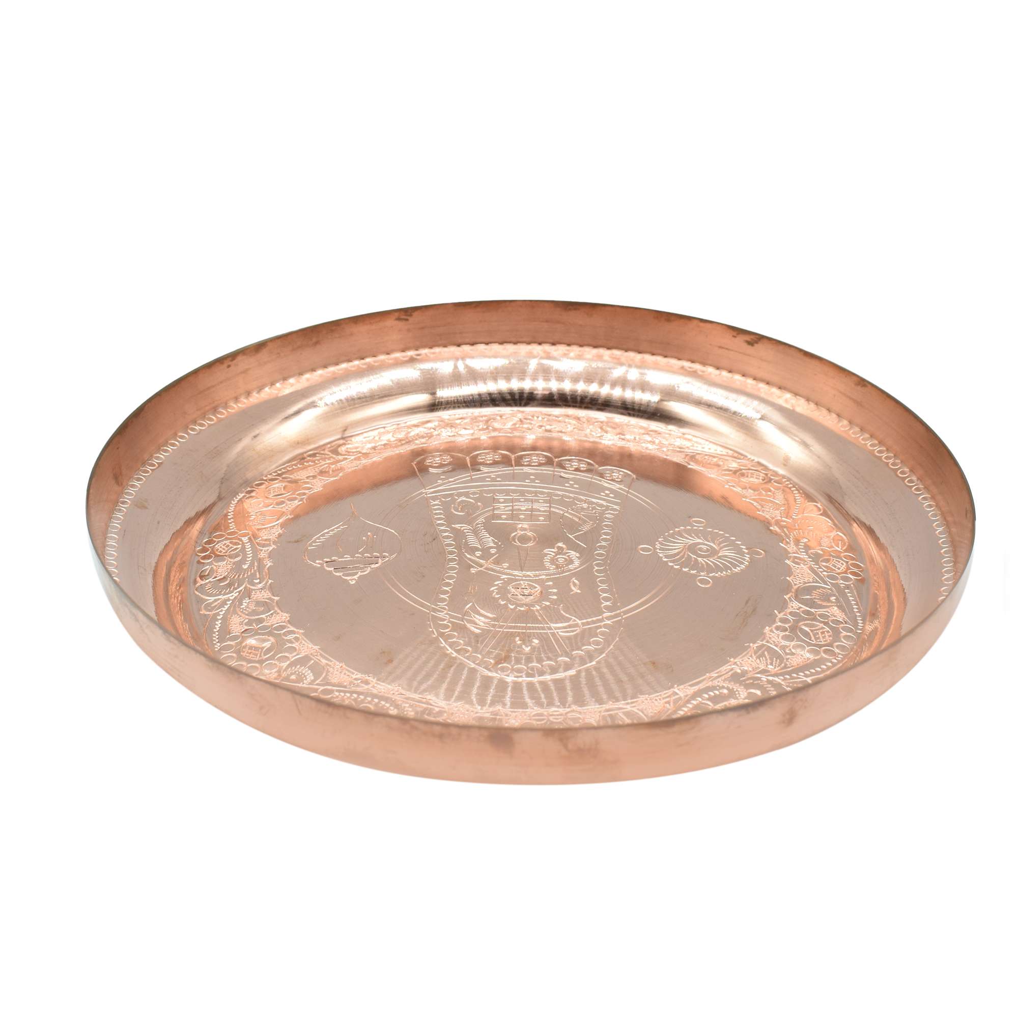 Thali with Vishnu Padam-copper