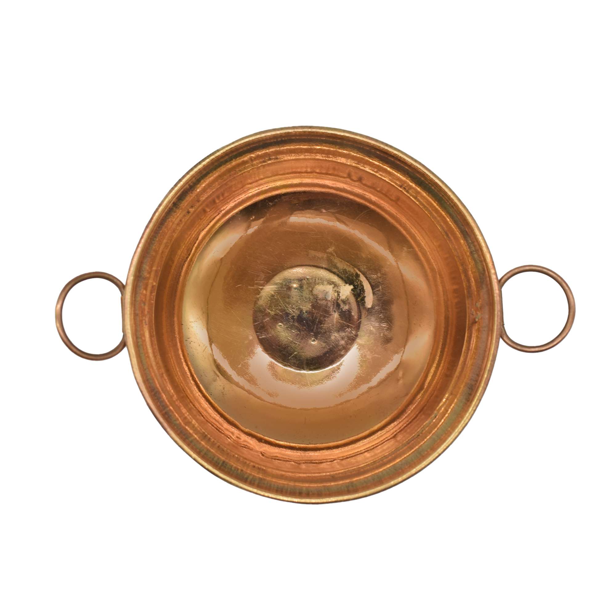 Copper Embossed Design Urli Decorative Bowl