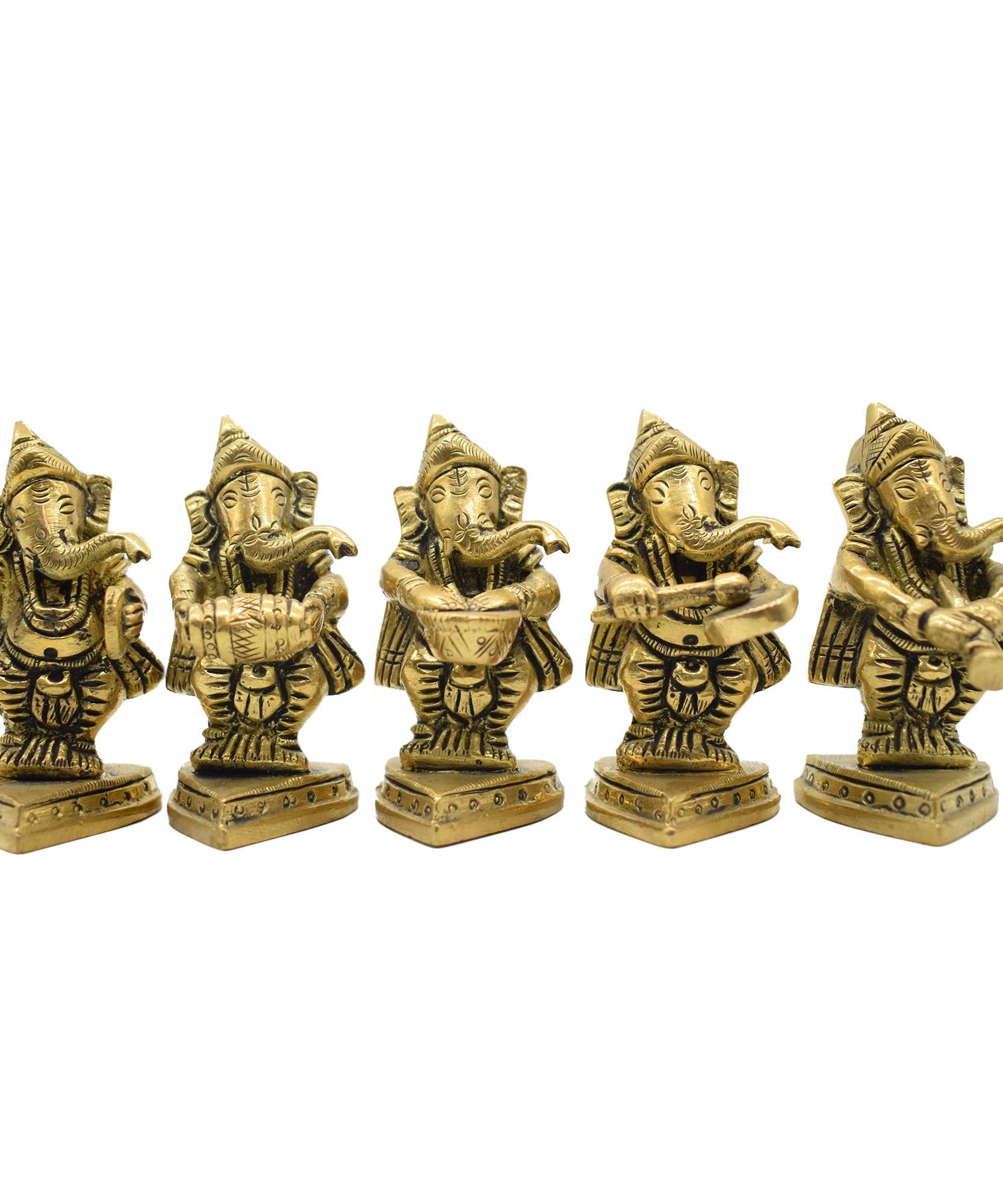 PujaNPujari Ganesh Ganapati Idols Set of 4