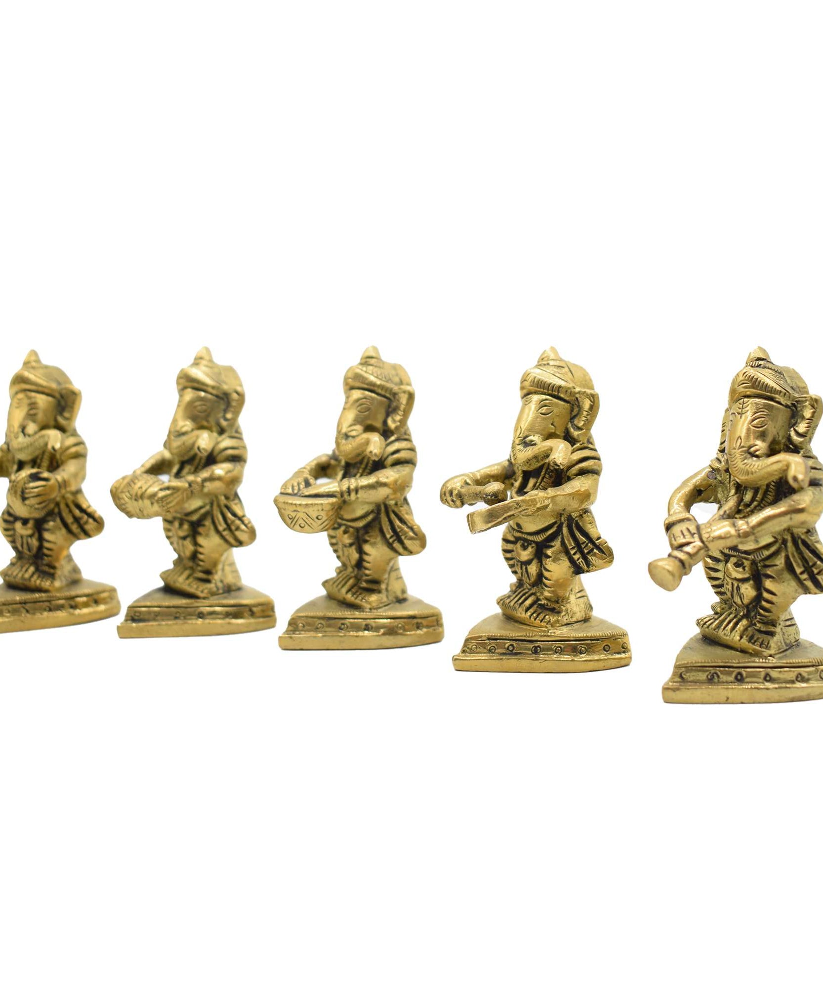PujaNPujari Ganesh Ganapati Idols Set of 4