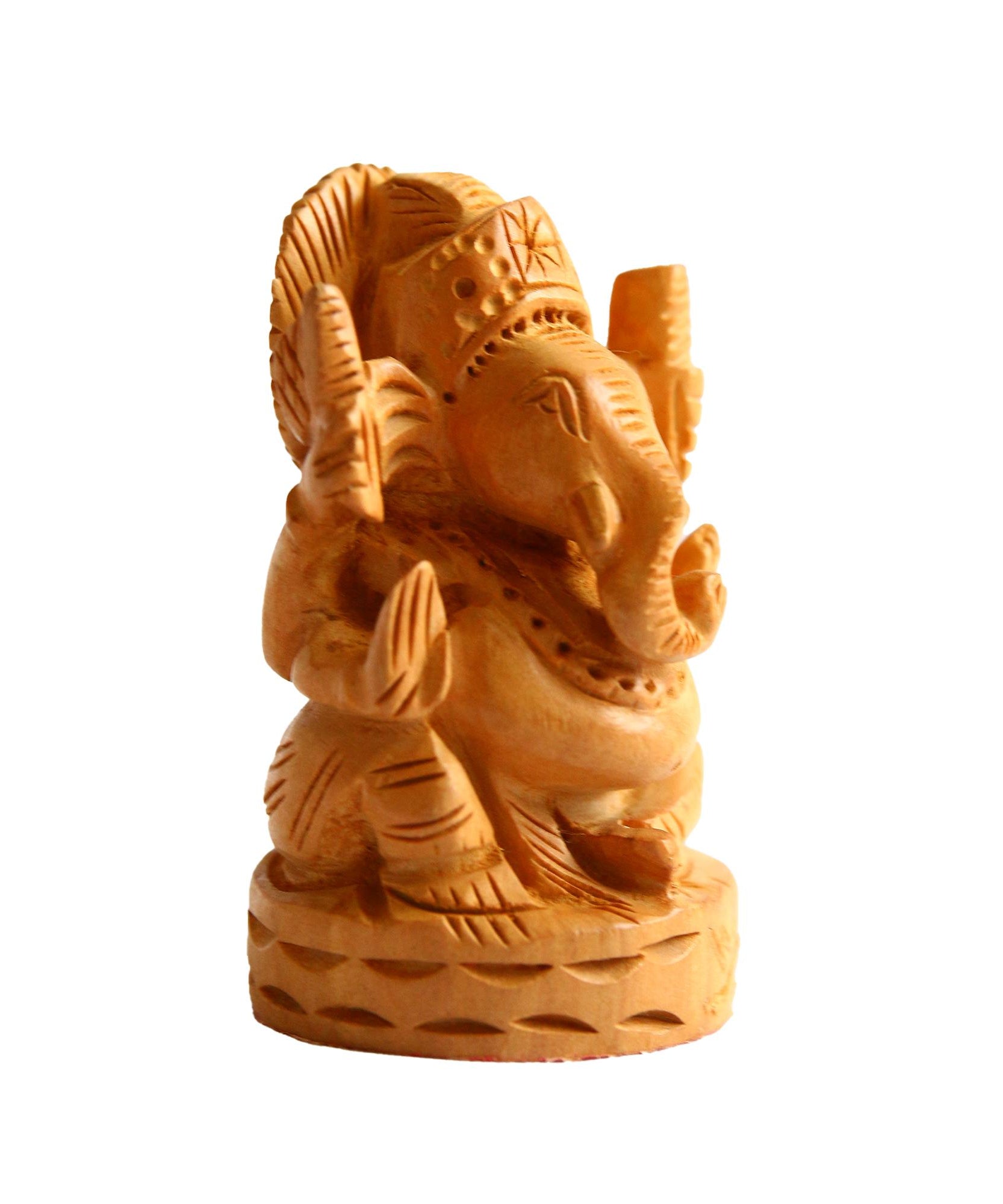 Channapatna Wooden Ganesha Statue Craved 6 CM Height