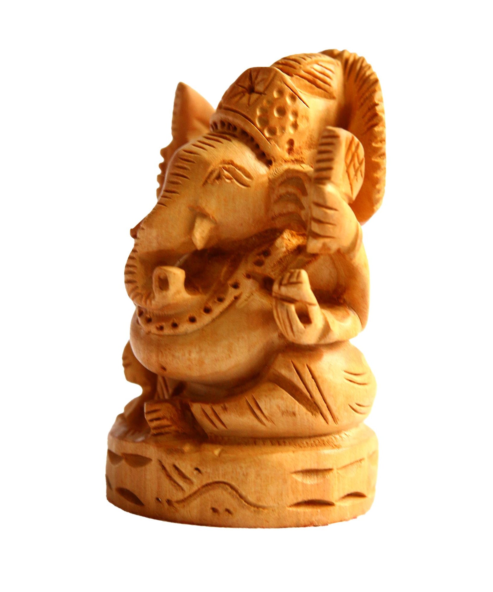 Channapatna Wooden Ganesha Statue Craved 6 CM Height