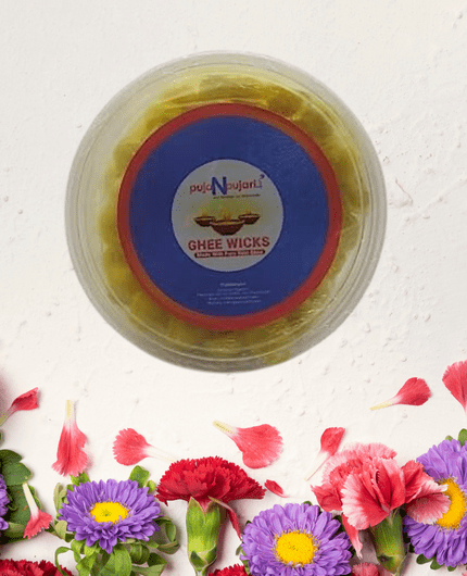 Scented Pure Cow Ghee Wicks - 100 pcs