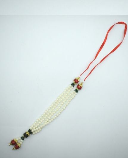Artificial Pearl Beads Mala for God Photo Frames