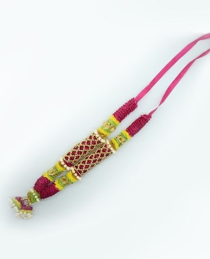 Artificial Ribbon Mala Garland for God Photo Frames