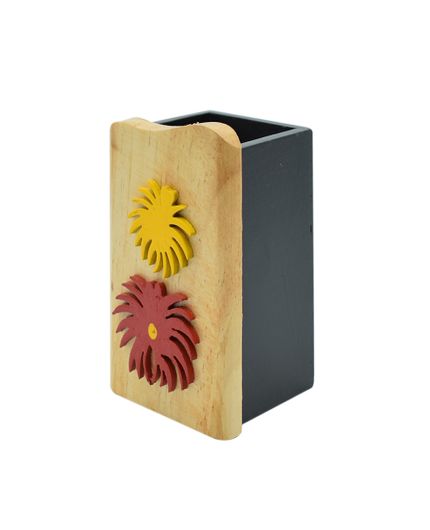 Wooden Desk Pen Stand  for Office