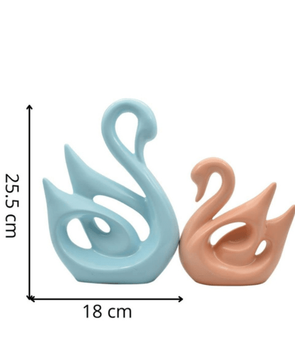 Swan Pair Couple Showpiece for Decor - Puja N Pujari
