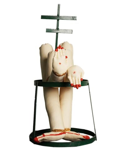 varalakshmi Saree Stand with Fabric Made Hands & Legs Decorative for Pooja Combo set