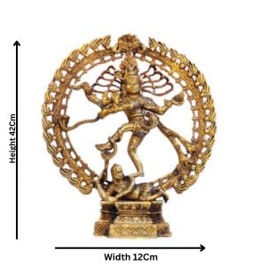 Brass Nataraja Dancing Shiva Statue -The Divine Dance of Shiva