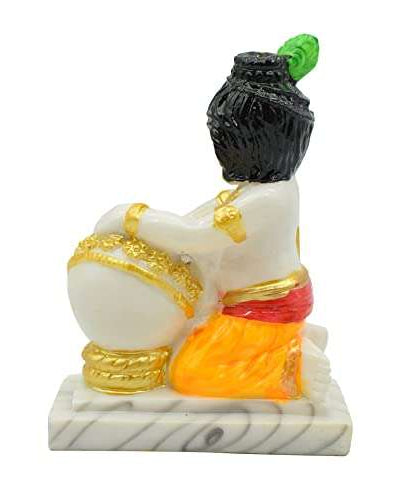 ittle Krishna Murti Idol Showpiece for Home Temple Pooja Room
