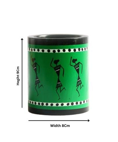 Channapatna Wooden Pen Stand on The Table top.