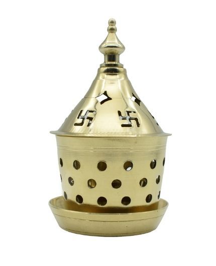 Brass Akhand Diya Kuber Deepak With Cover