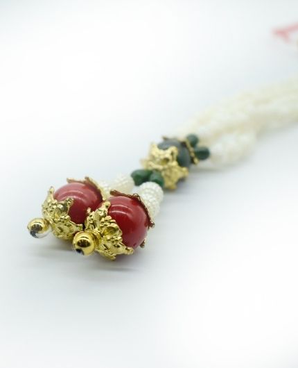 Artificial Pearl Beads Mala for God Photo Frames