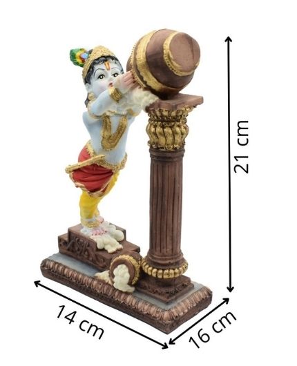 Makhan Chor Bal Krishna Statue for Home Decor