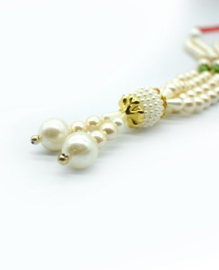 Pearl Beads Mala Garland 10 Inch for God Idols