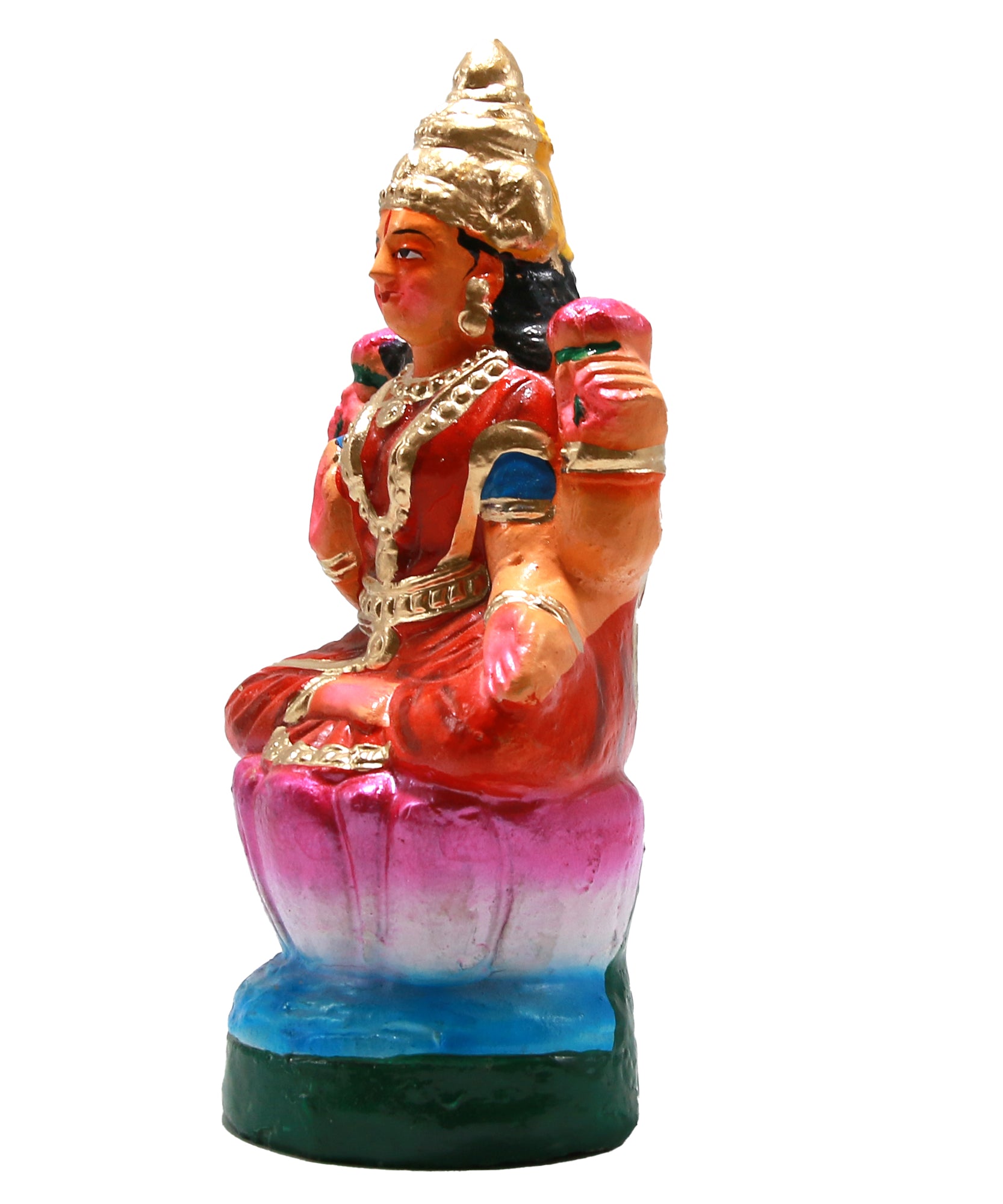 PujaNPujari Lakshni Idol Murti for Pooja - Goddess Lakshmi Maa Idol for Diwali Festival