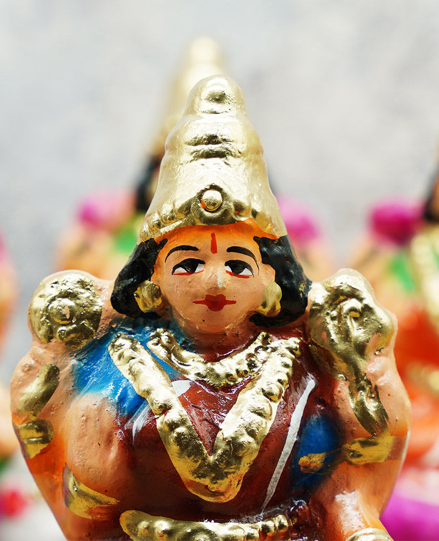 Ashtalakshmi Doll Set – Traditional Kolu Bommai for Navaratri Golu