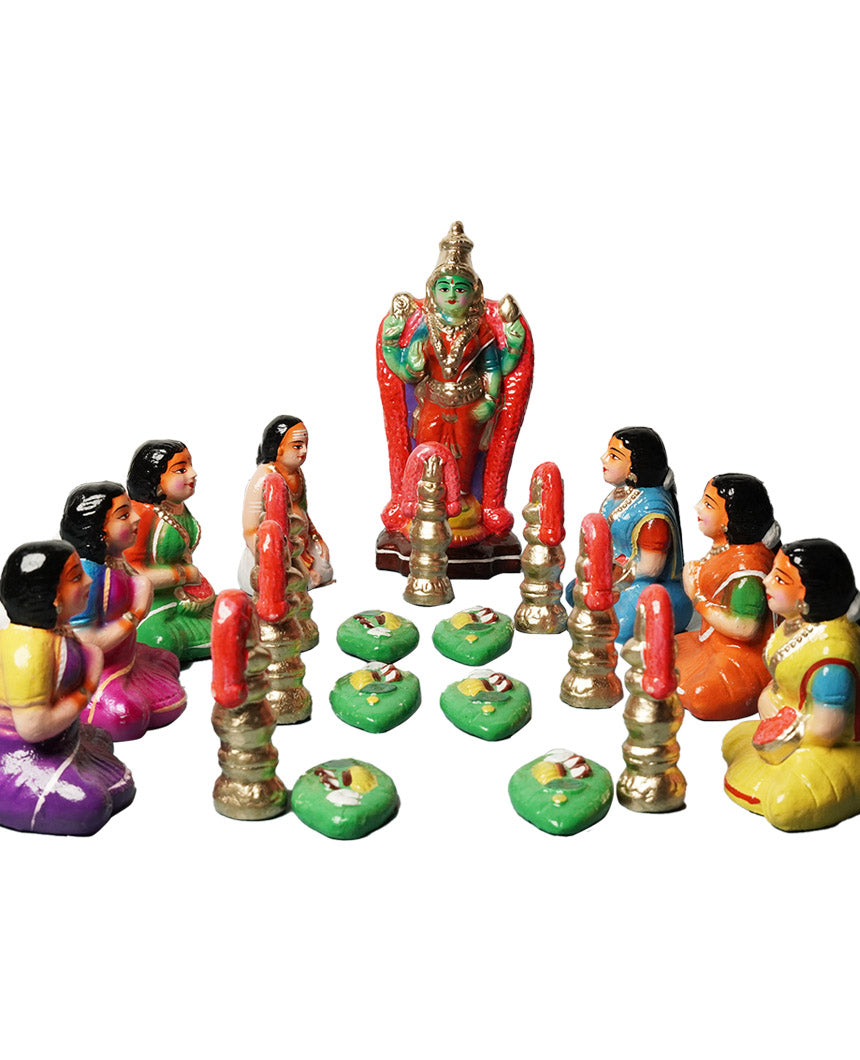 Meenakshi Villaku Pooja Golu Dolls Set