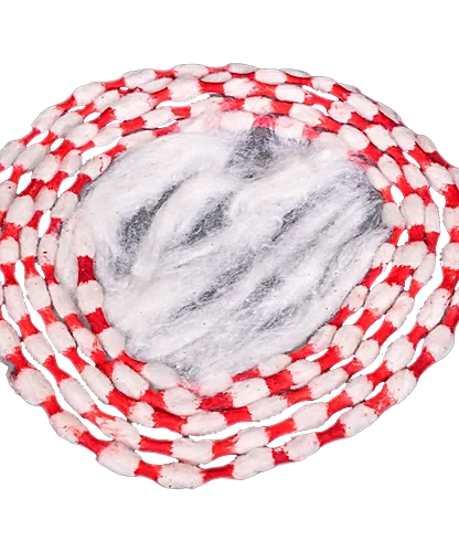 Gejje Vastra Or Cotton Vastramala - Kapus Vastra Coloured (Set of 6 Vastramala).Pavitra Puja Kapus Vastra