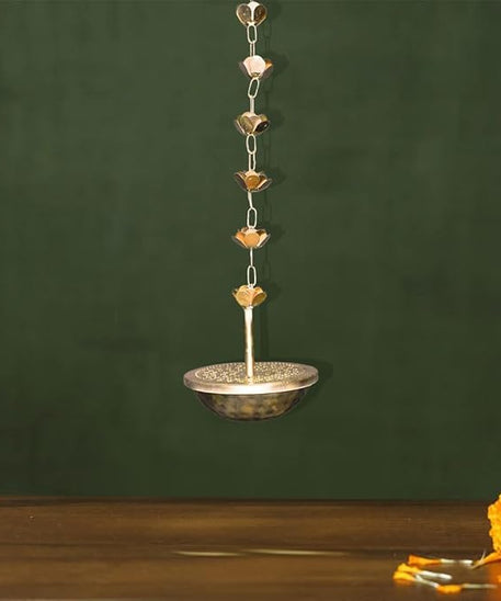 Hanging Loban urli with Chain