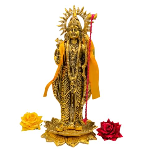 Lord Rama Golden Metal Statue