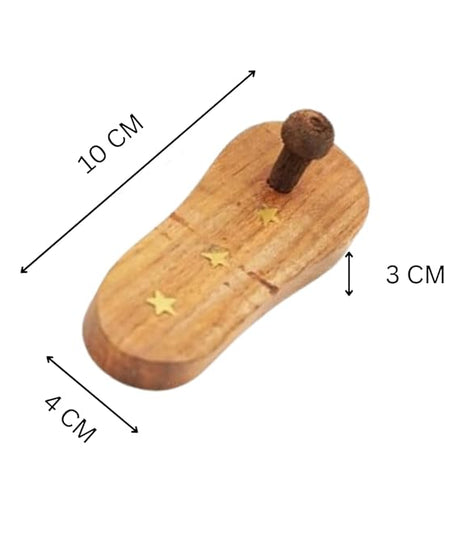 Wooden khadau- Lakshmi Charan Paduka for Pooja (Set of 1)