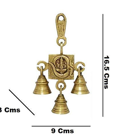 Om Ganesh Hanging Three Bells