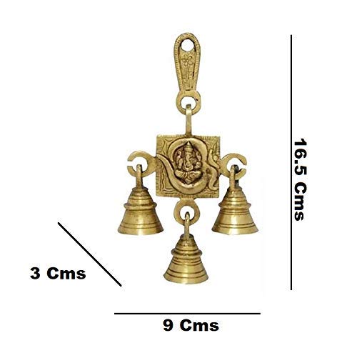 Om Ganesh Hanging Three Bells