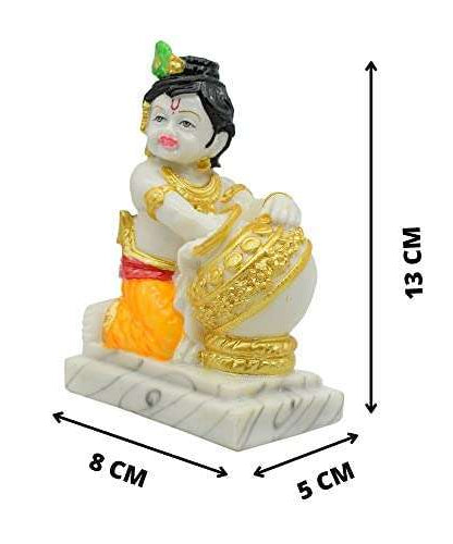 ittle Krishna Murti Idol Showpiece for Home Temple Pooja Room